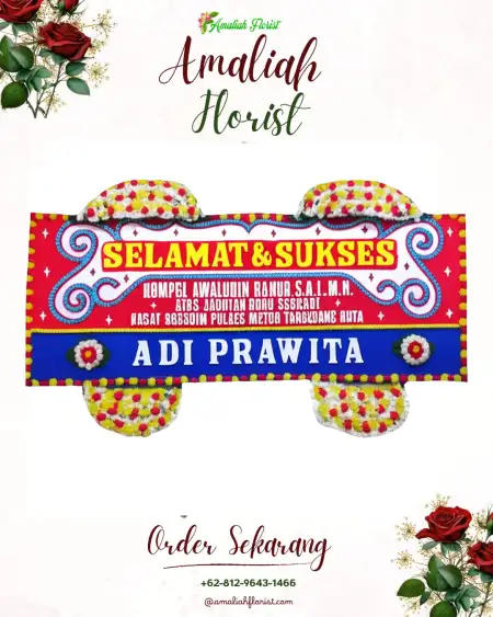 Papan Bunga Ucapan Selamat Dupak